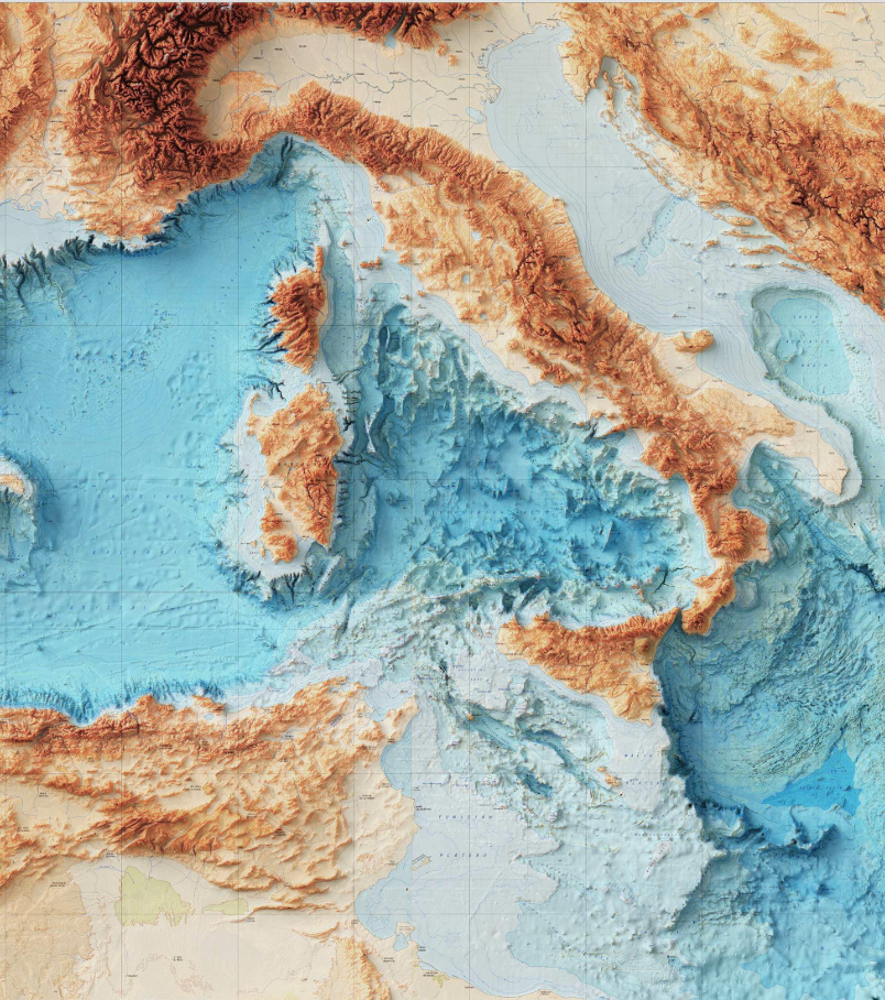 Topographic map